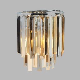 Searchlight Clarissa wall lamp, crystal prisms