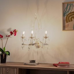 ONLI Teresa crystal wall light, ivory, 3-bulb