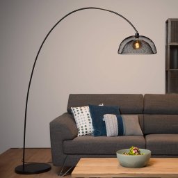 Lucide Mesh floor lamp, black, arc lamp