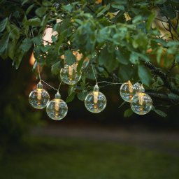 STAR TRADING Chania LED solar string lights, 8-bulb