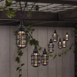 STAR TRADING LED solar string lights Cage, 8-bulb