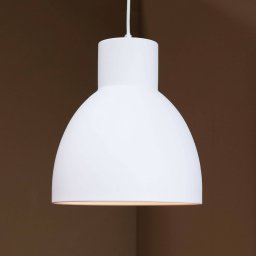 Dyberg Larsen Coast pendant light, Ø 25 cm, white