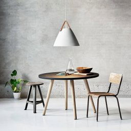 DFTP by Nordlux Pendant light Strap, metal shade, Ø 48cm, white