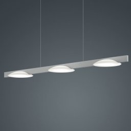 Helestra Pole LED hanging light 3-bulb nickel