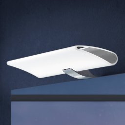 Ebir Marilyn LED mirror light in chrome, 30 cm wide