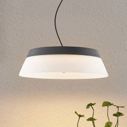 Lucande Jusanna LED pendant light, clear glass