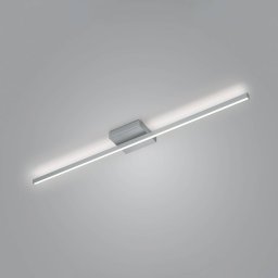 Knapstein Nuri LED ceiling light, up/down, 1-bulb nickel