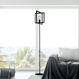 Searchlight Squares floor lamp, black