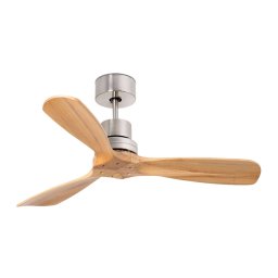 FARO BARCELONA Mini Lantau ceiling fan with pinewood