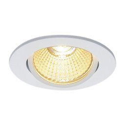 SLV New Tria 68 LED recessed spotlight 3,000K round white