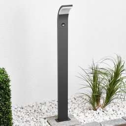 Lucande LED path light Timm, sensor, 100cm, anthracite, IP54