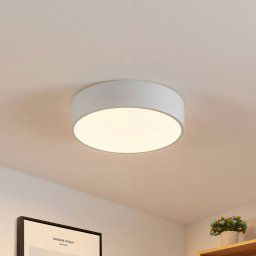 Lindby LED ceiling light Simera, Ø 30cm, white, metal