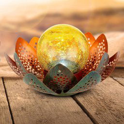 Globo 33655 LED solar light, flower, Ø 22 cm