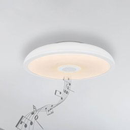 Globo Raffy LED ceiling light speaker RGBW white