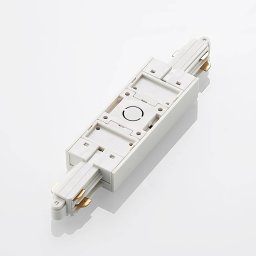 Lindby central power feed Linaro, white, single-circuit track lighting