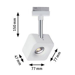 Paulmann URail Cube LED spot dimmable 2,700K white