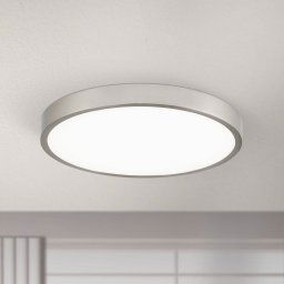 ORION LED ceiling light Bully, matt nickel, Ø 28 cm