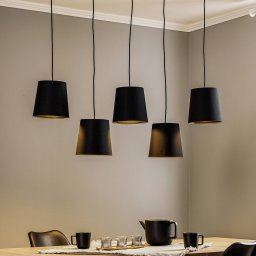 Lucande Thamila pendant light, black, iron