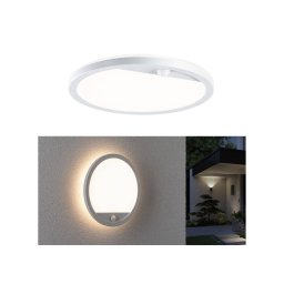 Paulmann LED outdoor wall lamp Lamina, white, sensor, IP44