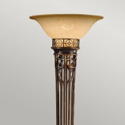 FEISS Opera uplighter floor lamp, 189 cm high, burnished gold