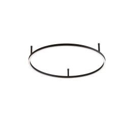 Ideallux Ideal Lux LED ceiling lamp Oracle Slim Ø 70 cm black 3,000K