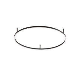 Ideallux Ideal Lux LED ceiling lamp Oracle Slim Ø 90 cm black 3,000K