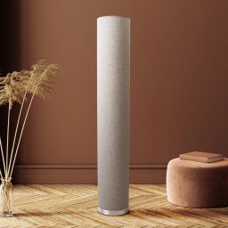 Näve Nature floor lamp with a fabric lampshade