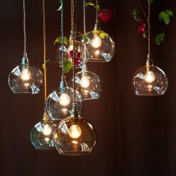 EBB & FLOW Rowan hanging lamp rose and gold Ø 28cm
