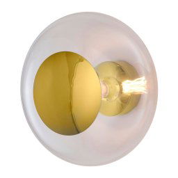 EBB & FLOW Horizon socket gold/clear Ø 36 cm