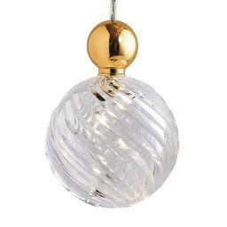 EBB & FLOW EBB & FLOW Uva L Hanging Ball gold clear swirl