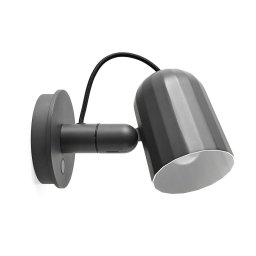 HAY Noc Wall Button LED wall light, dark grey