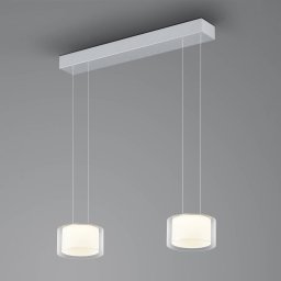 BANKAMP Grand Clear LED pendant light, 2-bulb
