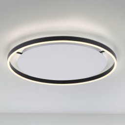 JUST LIGHT. GmbH LED ceiling light Ritus, Ø 58.5cm, anthracite