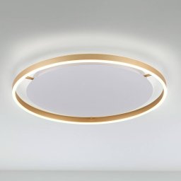 JUST LIGHT. GmbH LED ceiling light Ritus, Ø 58.5cm, matt brass