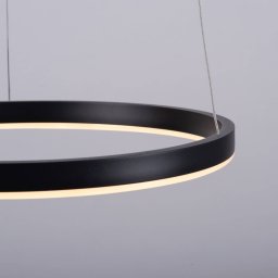 JUST LIGHT. GmbH LED pendant light Ritus, Ø 39.3cm, anthracite