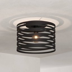 EGLO Cremella ceiling light, Ø 37 cm, black, steel