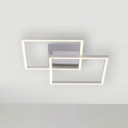 JUST LIGHT. GmbH Iven LED ceiling light, steel, 35.9 x 35.9 cm