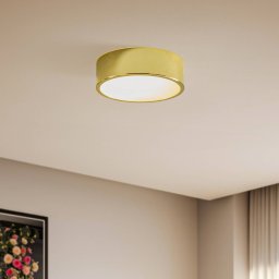 Lamkur Kimban ceiling light in metal, Ø 26 cm, gold
