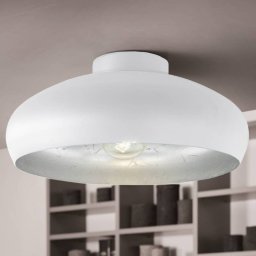EGLO Mogano ceiling lamp made of metal, Ø 40 cm, white