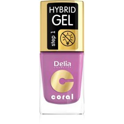 Delia Cosmetics Coral Nail Enamel Hybrid Gel Gel Nail Polish shade 05 11 ml