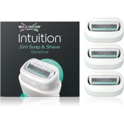 Wilkinson Sword Intuition 2in1 Soap & Shave Sensitive Replacement Blades 3 pc