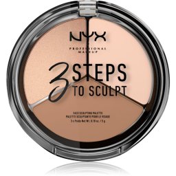NYX Professional Makeup 3 Steps To Sculpt Contouring palette shade 01 Fair 15 g