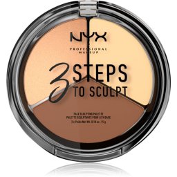 NYX Professional Makeup 3 Steps To Sculpt Contouring palette shade 02 Light 15 g