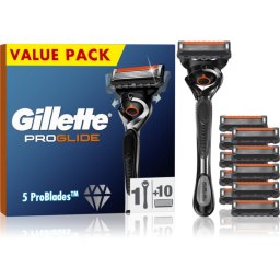 Gillette ProGlide Razor + Replacement Heads 10 pc
