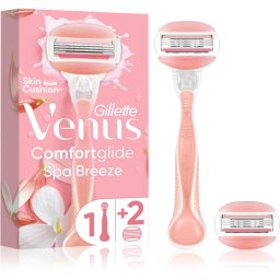 Gillette Venus ComfortGlide Spa Breeze Shaver + 2 replacement heads 1 pc