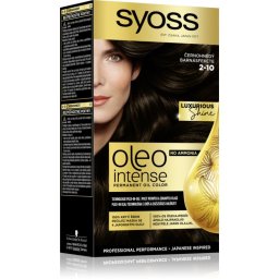Syoss Oleo Intense Permanent Hair Dye with oil shade 2-10 Black brown 1 pc