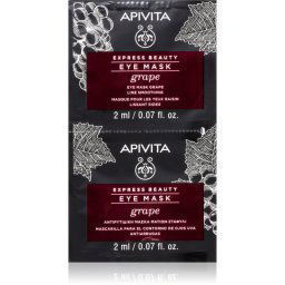 Apivita Express Beauty Line Smoothing Eye Mask Grape Eye Mask with smoothing effect 2 x 2 ml