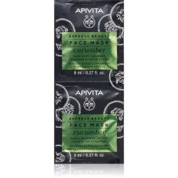 Apivita Express Beauty Moisturizing Face Mask Cucumber Intensely Moisturising Face Mask 2x8 ml
