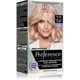 L’Oréal Paris Préférence Hair Color shade 9.12 Very Light Ash Beige Blonde 1 pc
