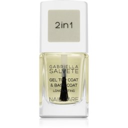 Gabriella Salvete Nail Care Top & Base Coat Base and Top Coat Nail Polish with gel consistency 11 ml